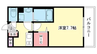 大阪府豊中市服部西町3【マンション】の間取り