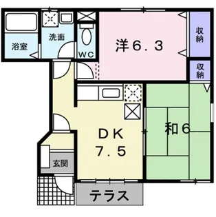 フローフリー【1階】の間取り