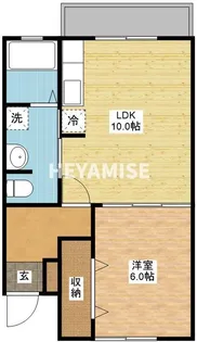 フロンティアB棟【2階】の間取り