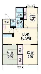 グレイスコートB【1階】の間取り