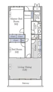 アーバンコート市ヶ谷【5階】の間取り