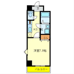 ルミエール八尾駅前【3階】の間取り