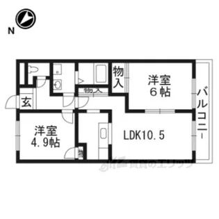シャルマンハウス1【2階】の間取り