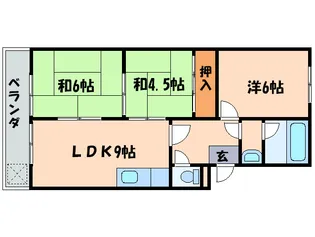 メゾンド・シスクレ-ル【2階】の間取り