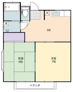 G-1コーポ【2階】の間取り