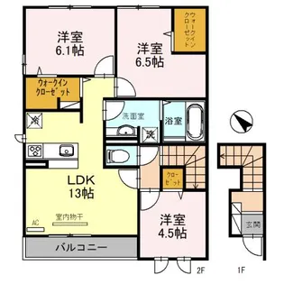 Masion Calme II【2階】の間取り