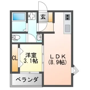 F+style藤井寺道明寺1号館【1階】の間取り