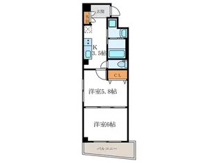 プランド-ル鴨川【2階】の間取り