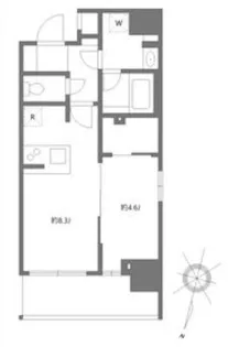 アジールコート板橋本町【8階】の間取り