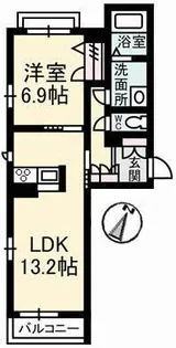 シエルクレール A棟【3階】の間取り