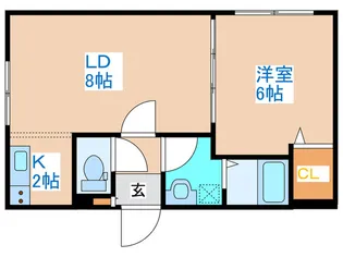 グラン南郷【4階】の間取り