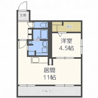 アルファレジデンス北22条【2階】の間取り