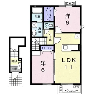 ファインパティオ【2階】の間取り
