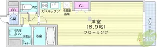 メルシャトレ宮城野【2階】の間取り