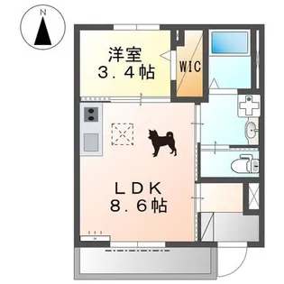 ヴェルドールA【1階】の間取り
