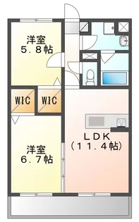 Armonie Jike(アルモニー ジケ)【2階】の間取り