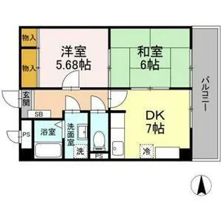 ロイメント名駅【3階】の間取り