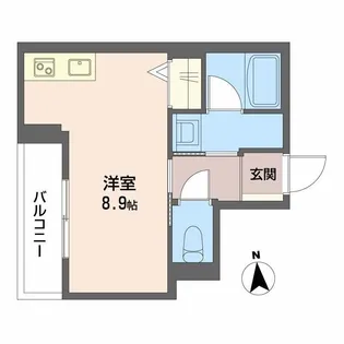エルドール鉄砲町東【3階】の間取り