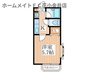 ルピナス竹森【1階】の間取り
