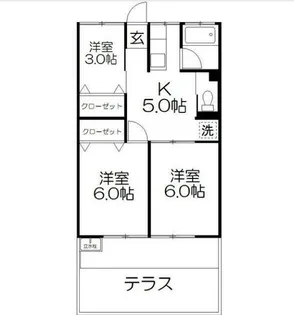 第一静和荘【1階】の間取り