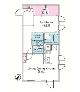デュオメゾン渋谷松濤【4階】の間取り