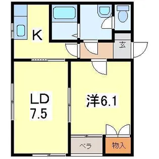 クィーンズパレス高水寺【2階】の間取り