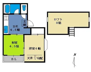 アプリーレ帝塚山【3階】の間取り