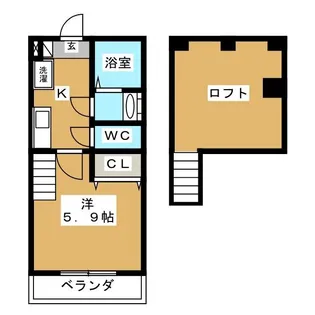 Casa K【2階】の間取り