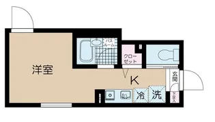 ラフィネ芦花公園A【1階】の間取り