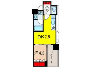 ルフォンプログレ神田プレミア【4階】の間取り