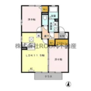 D’コート南横市【2階】の間取り