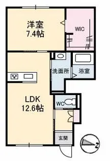 グリシーナ【1階】の間取り