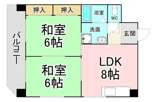 スリム西小倉【3階】の間取り