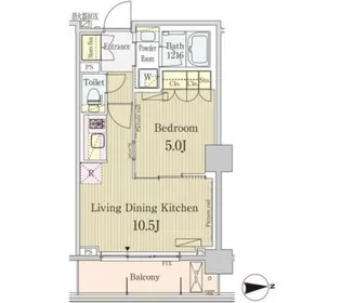 パークアクシス池田山【1階】の間取り
