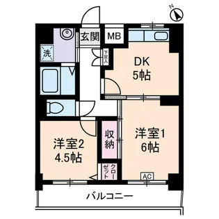 ル・パラディ【4階】の間取り