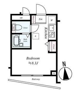 EXE板橋WEST【2階】の間取り