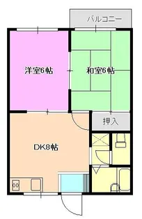 サンハイツ宮下【1階】の間取り