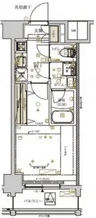 メインステージ川崎新川通【4階】の間取り