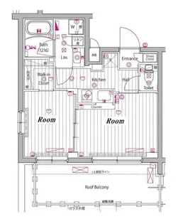 ガーラ・ヴィスタ練馬【5階】の間取り