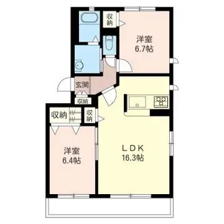 コートヤード宮崎台【2階】の間取り