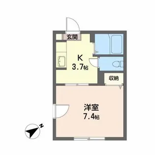 ディアス上堂 F【1階】の間取り