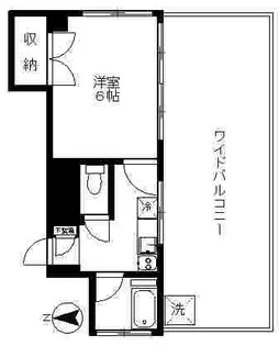 メゾンシンプソン【4階】の間取り