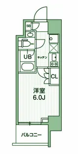 JMFレジデンス北品川【5階】の間取り
