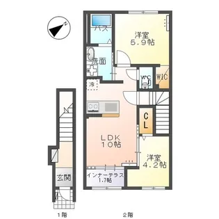 Maison La Soeur (メゾンラスール)【2階】の間取り