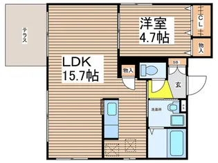 flat GENKI【2階】の間取り