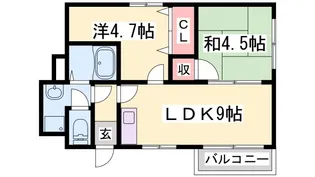 南五葉ハイツ【3階】の間取り