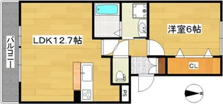 Sala城ノ内【1階】の間取り