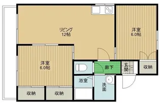 セジュール大和A【1階】の間取り