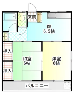 コーポ一寸木【2階】の間取り