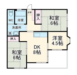 ハイツ池沢【1階】の間取り